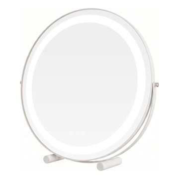 Brilagi - LED-dæmpbart makeup-spejl FLORIDA LED/17W/230V 3000/4000/6500K Ø 42 cm hvid