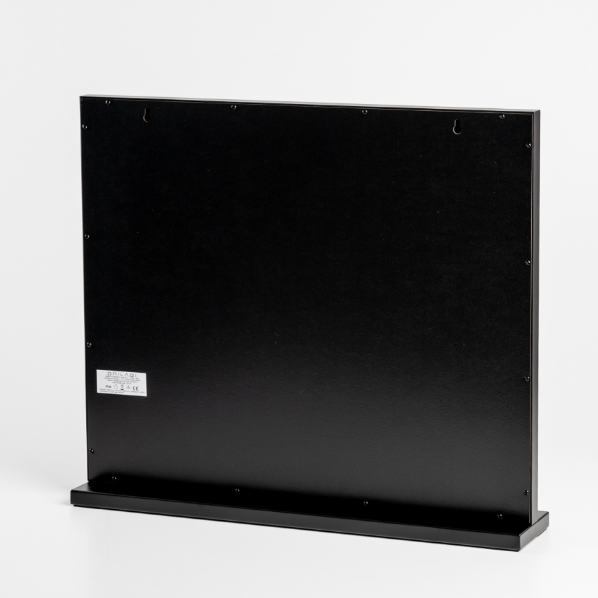 BRILAGI - LED dæmpbart make-up-spejl HOLLYWOOD LED/15W/230V CCT + 2x USB 60x50 cm sort