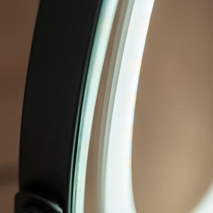 BRILAGI - LED dæmpbar makeup-spejl CALIFORNIA LED/17W/230V 3000/4000/6500K Ø 42 cm sort