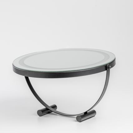 BRILAGI - LED dæmpbar makeup-spejl CALIFORNIA LED/17W/230V 3000/4000/6500K Ø 42 cm sort