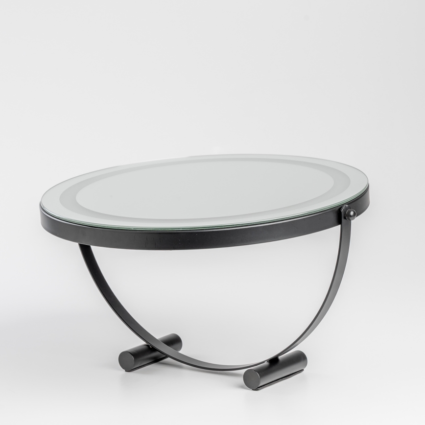 BRILAGI - LED dæmpbar makeup-spejl CALIFORNIA LED/17W/230V 3000/4000/6500K Ø 42 cm sort