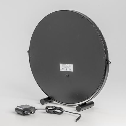 BRILAGI - LED dæmpbar makeup-spejl CALIFORNIA LED/17W/230V 3000/4000/6500K Ø 42 cm sort