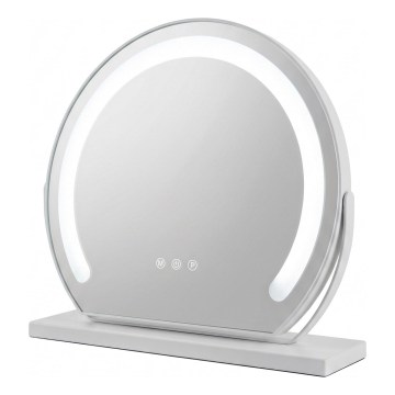 Brilagi - LED-dæmpbart makeupspejl FLORIDA LED/14W/230V 3000/4000/6500K 44x40 cm hvid