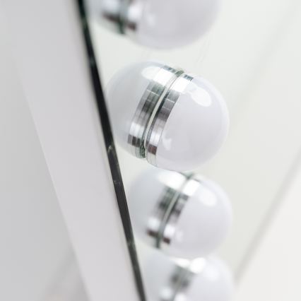 BRILAGI - Dæmpbart LED-makeup-spejl HOLLYWOOD LED/15W/230V CCT + 2x USB 60x50 cm hvid