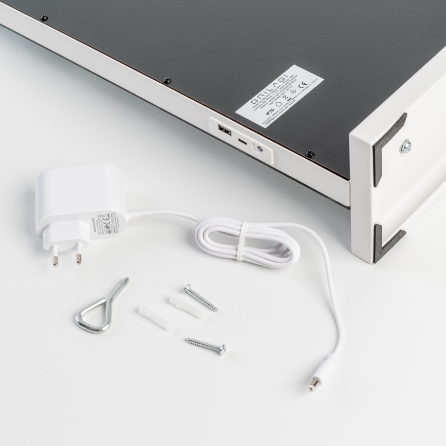 BRILAGI - Dæmpbart LED-makeup-spejl HOLLYWOOD LED/15W/230V CCT + 2x USB 60x50 cm hvid