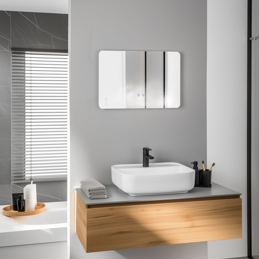 Brilagi - Opvarmet LED-badeværelsesspejl DIANA LED/13W/230V 40x60 cm IP44 CRI 90 dæmpbar + CCT