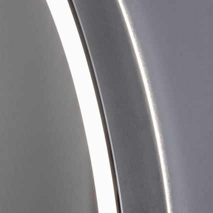 Brilagi - LED-dæmpbart opvarmet badeværelsesspejl med baggrundsbelysning ALU PRO LED/18W/230V Ø 60 cm 3000/4000/6500K IP44 blank krom CRI 90