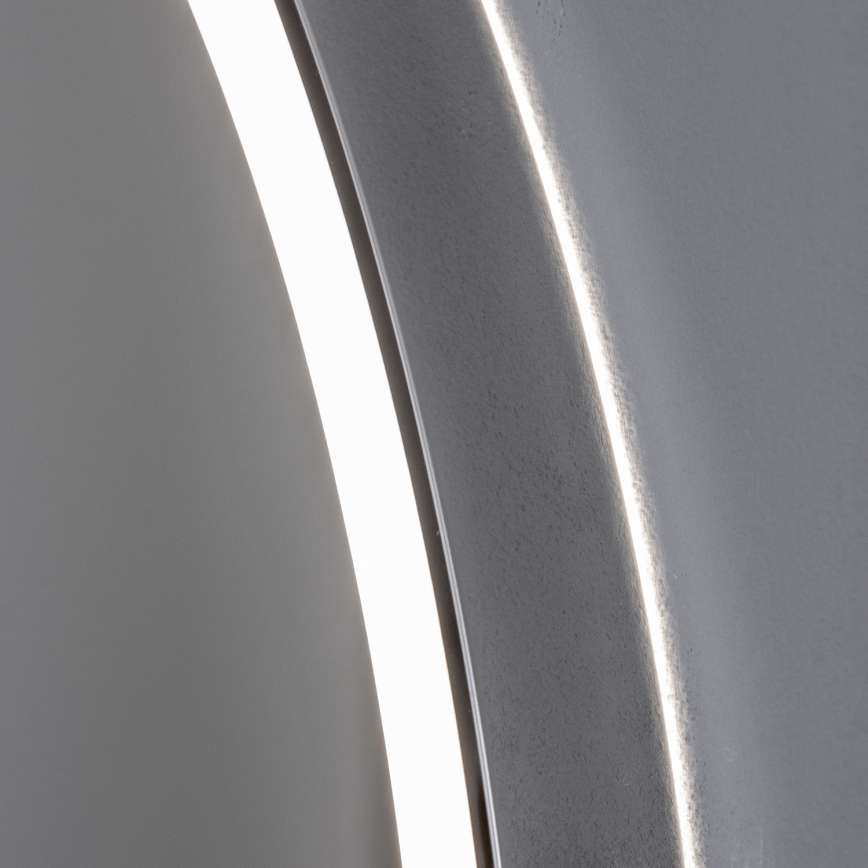 Brilagi - LED-dæmpbart opvarmet badeværelsesspejl med baggrundsbelysning ALU PRO LED/18W/230V Ø 60 cm 3000/4000/6500K IP44 blank krom CRI 90