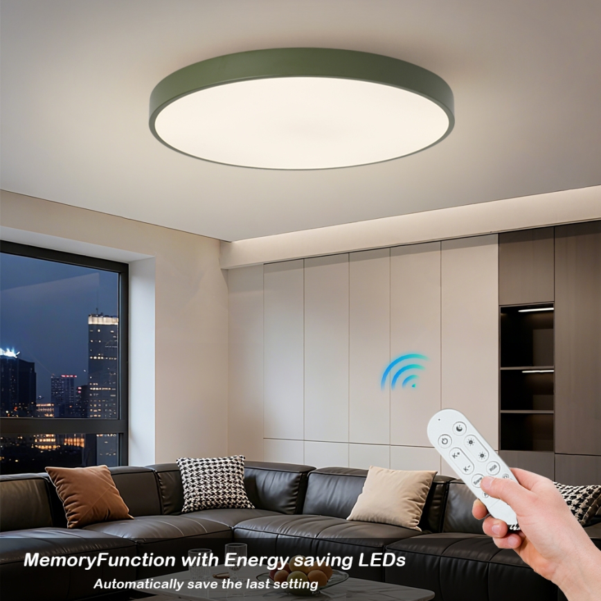 Brilagi - Dæmpbart LED-armatur POOL SMART LED/100W/230V Ø 80 cm 3000-6000K Wi-Fi Tuya + fjernbetjening grøn