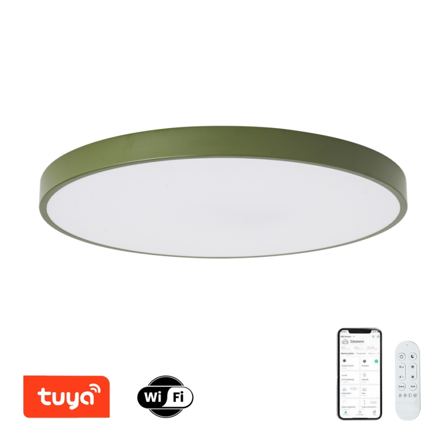 Brilagi - Dæmpbart LED-armatur POOL SMART LED/100W/230V Ø 80 cm 3000-6000K Wi-Fi Tuya + fjernbetjening grøn