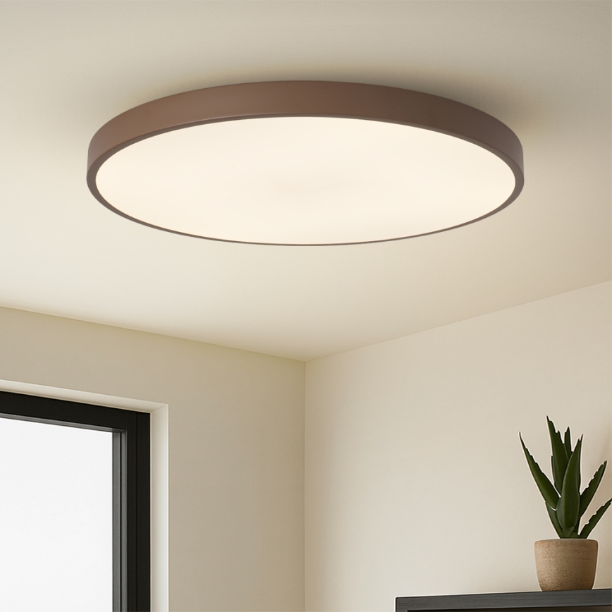 Brilagi - Dæmpbar LED-armatur POOL SMART LED/128W/230V Ø 100 cm 3000–6000K Wi-Fi Tuya + fjernbetjening brun