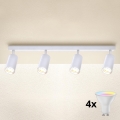 Brilagi - LED-dæmpbart spotarmatur SELE 4xGU10/6W/230V 3000K hvid