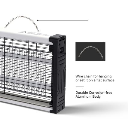 Brilagi - LED elektrisk insektfanger UV 2xLED/4W/230V 50 m2
