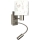 Brilagi - LED fleksibel børnevæglampe BOBO 1xE27/25W/230V + LED/3W mat krom/hvid/kaniner
