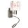 Brilagi - LED fleksibel børnevæglampe BOBO 1xE27/25W/230V + LED/3W mat krom/hvid/lyserød/balletmotiver