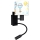 Brilagi - LED fleksibel børnevæglampe BOBO 1xE27/25W/230V + LED/3W sort/hvid/dyremotiv