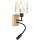 Brilagi - LED fleksibel børnevæglampe BOBO WOOD 1xE27/25W/230V + LED/3W eg/sort/hvid/dyremotiv