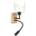Brilagi - LED fleksibel børnevæglampe BOBO WOOD 1xE27/25W/230V + LED/3W eg/sort/hvid/enhjørninger