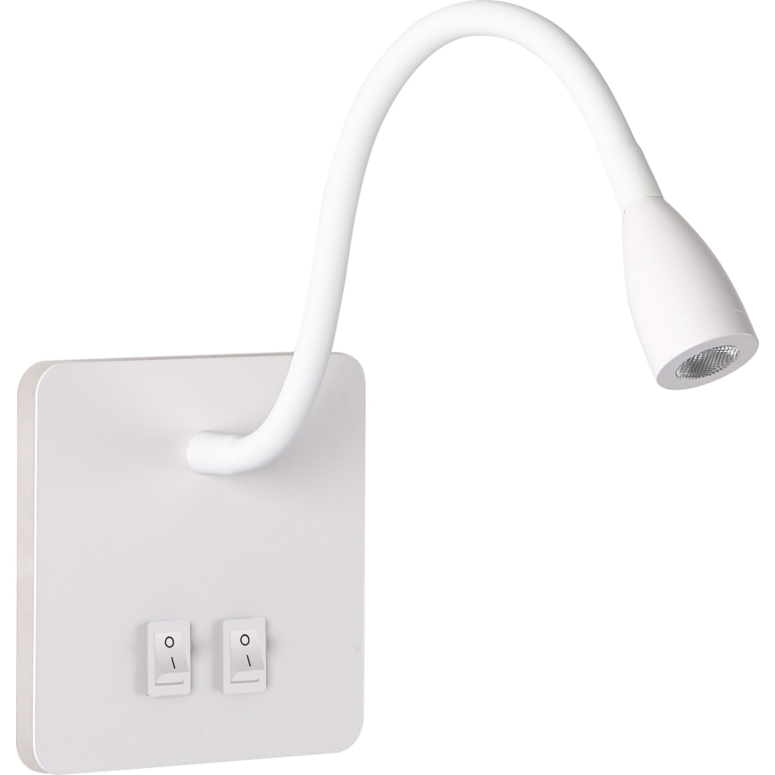 Brilagi - LED Fleksibel væglampe MAYA Double LED/4W/230V + LED/3W hvid