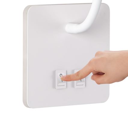 Brilagi - LED Fleksibel væglampe MAYA Double LED/4W/230V + LED/3W hvid