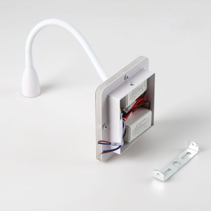 Brilagi - LED Fleksibel væglampe MAYA Double LED/4W/230V + LED/3W hvid