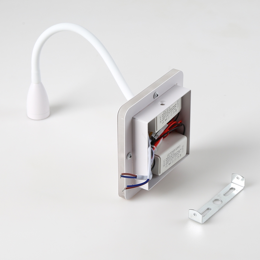 Brilagi - LED Fleksibel væglampe MAYA Double LED/4W/230V + LED/3W hvid