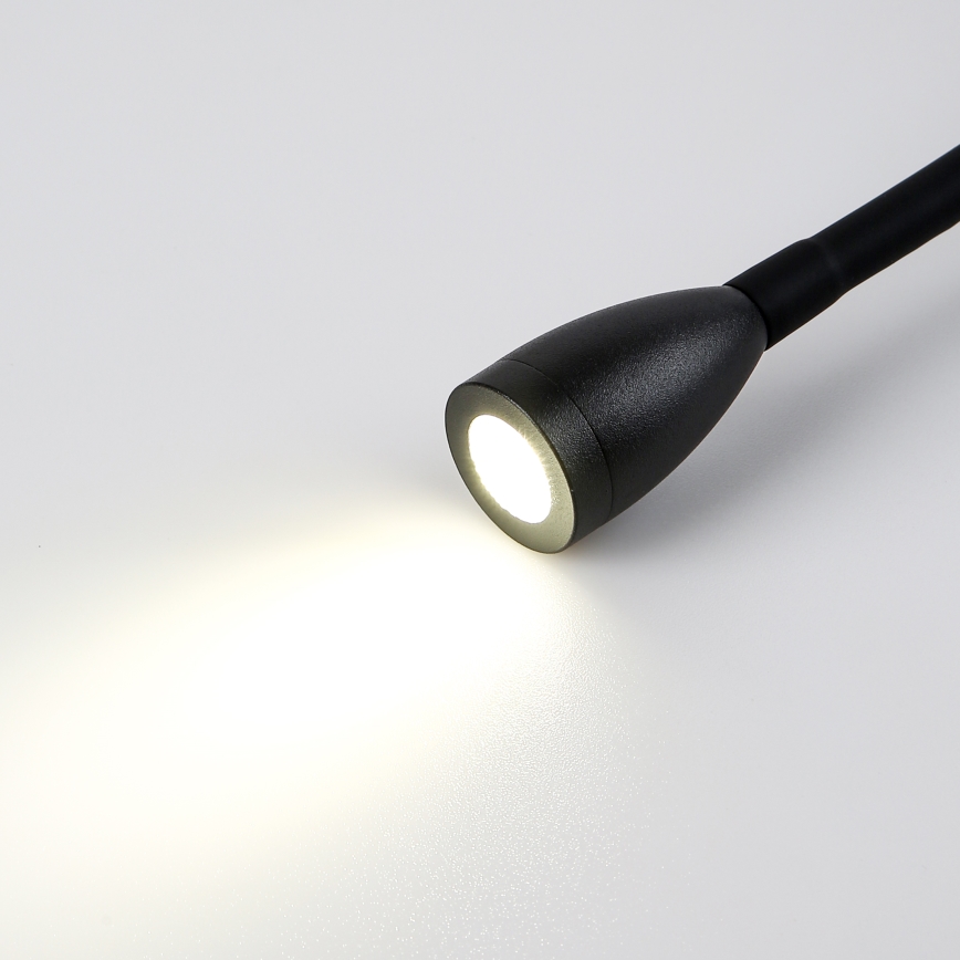 Brilagi - LED Fleksibel væglampe MAYA Double LED/4W/230V + LED/3W sort