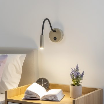 Brilagi - LED Fleksibel væglampe MAYA LED/3W/230V 4000K beige