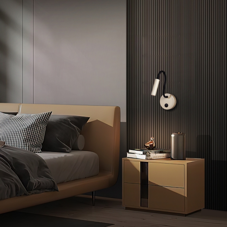 Brilagi - LED Fleksibel væglampe MAYA LED/3W/230V 4000K beige