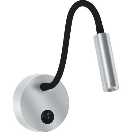 Brilagi - LED Fleksibel væglampe MAYA LED/3W/230V 4000K sølvfarvet