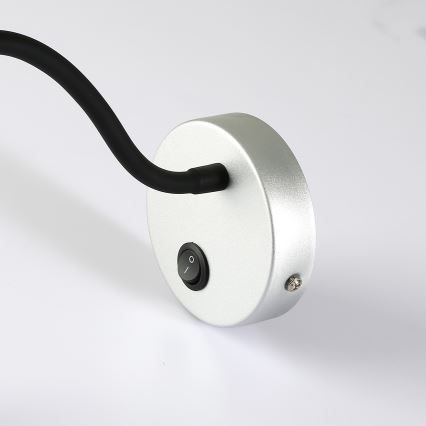 Brilagi - LED Fleksibel væglampe MAYA LED/3W/230V 4000K sølvfarvet
