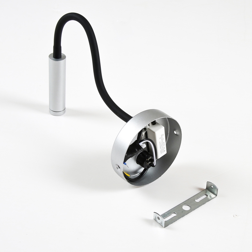 Brilagi - LED Fleksibel væglampe MAYA LED/3W/230V 4000K sølvfarvet
