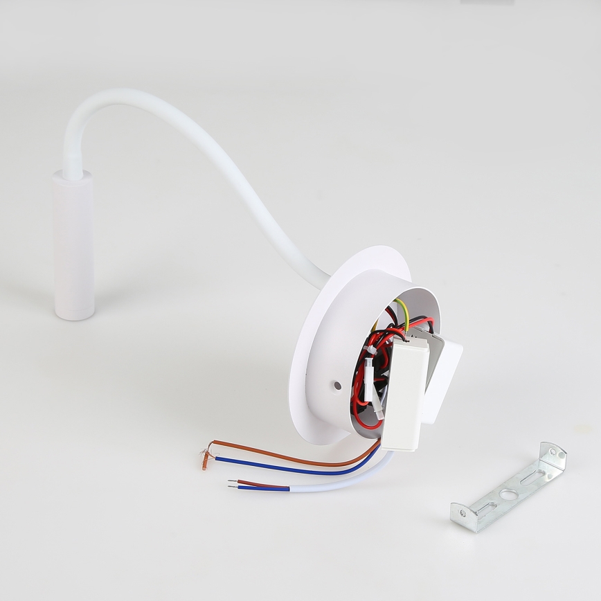Brilagi - LED Fleksibel væglampe med USB-port MAYA LED/3W/230V 4000K hvid