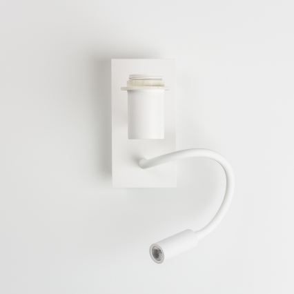 Brilagi - LED fleksibel væglampe NUBILA 1xE27/25W/230V + LED/3W hvid/orange