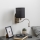 Brilagi - LED Fleksibel væglampe NUBILA 1xE27/25W/230V + LED/3W mat krom/sort