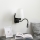 Brilagi - LED Fleksibel væglampe NUBILA 1xE27/25W/230V + LED/3W sort/hvid