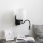 Brilagi - LED Fleksibel væglampe NUBILA 1xE27/25W/230V + LED/3W sort/hvid
