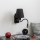 Brilagi - LED Fleksibel væglampe NUBILA 1xE27/25W/230V + LED/3W sort
