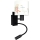 Brilagi - LED fleksibel væglampe til børn BOBO 1xE27/25W/230V + LED/3W sort/hvid/med dyremotiv