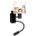 Brilagi - LED fleksibel væglampe til børn BOBO 1xE27/25W/230V + LED/3W sort/hvid/med dyremotiv