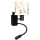 Brilagi - LED fleksibel væglampe til børn BOBO 1xE27/25W/230V + LED/3W sort/hvid/med dyremotiver