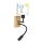 Brilagi - LED fleksibel væglampe til børn BOBO WOOD 1xE27/25W/230V + LED/3W eg/sort/hvid/med dyremotiv