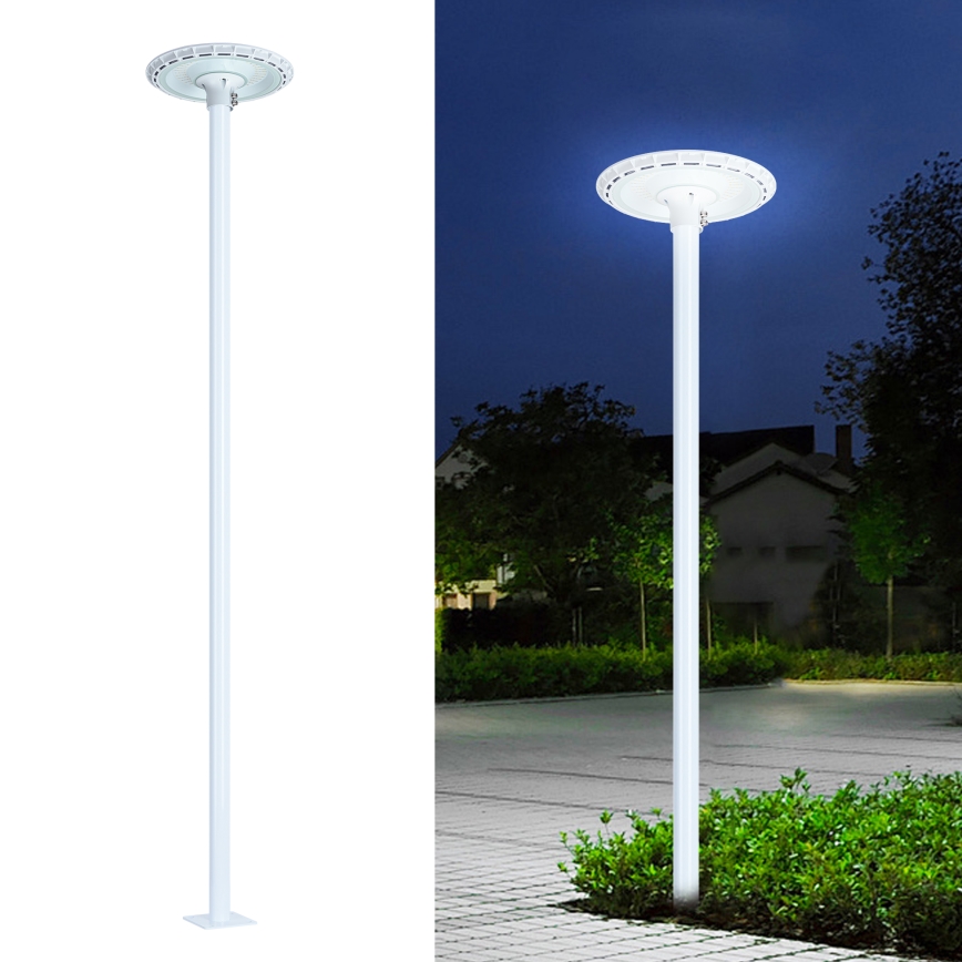 Brilagi - LED gadelampe med 3 m mast URBANSPARK LED/120W/230V hvid IP65