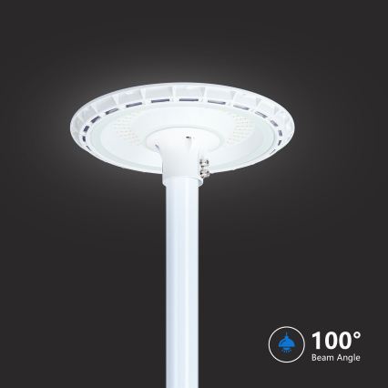 Brilagi - LED gadelampe med 3 m mast URBANSPARK LED/120W/230V hvid IP65