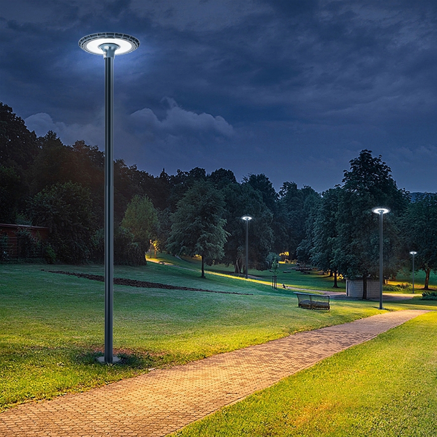 Brilagi - LED gadelampe med 4 m mast URBANSPARK LED/120W/230V antracit IP65
