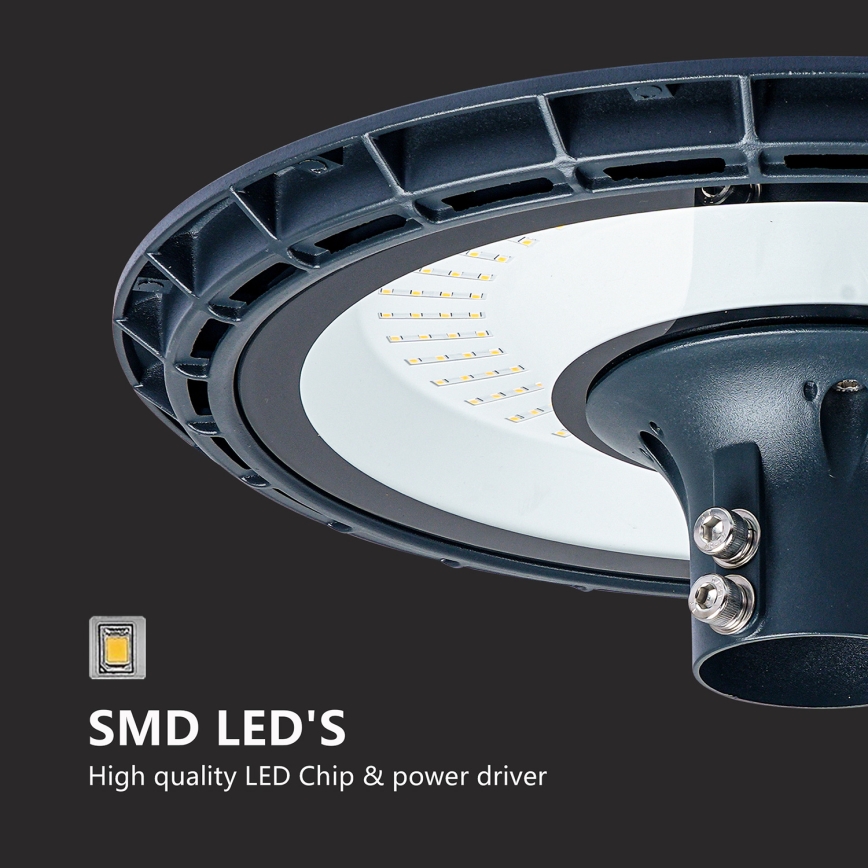 Brilagi - LED gadelampe med 4 m mast URBANSPARK LED/120W/230V antracit IP65