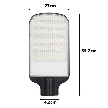 Brilagi - LED-gadelampe URBANLIGHT LED/200W/230V sort IP65