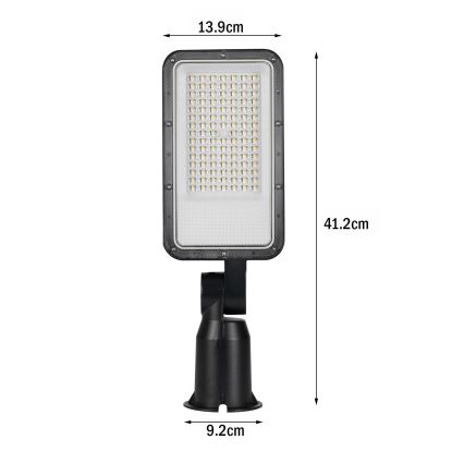 Brilagi - LED gadelampe URBANLIGHT LED/50W/230V sort IP65