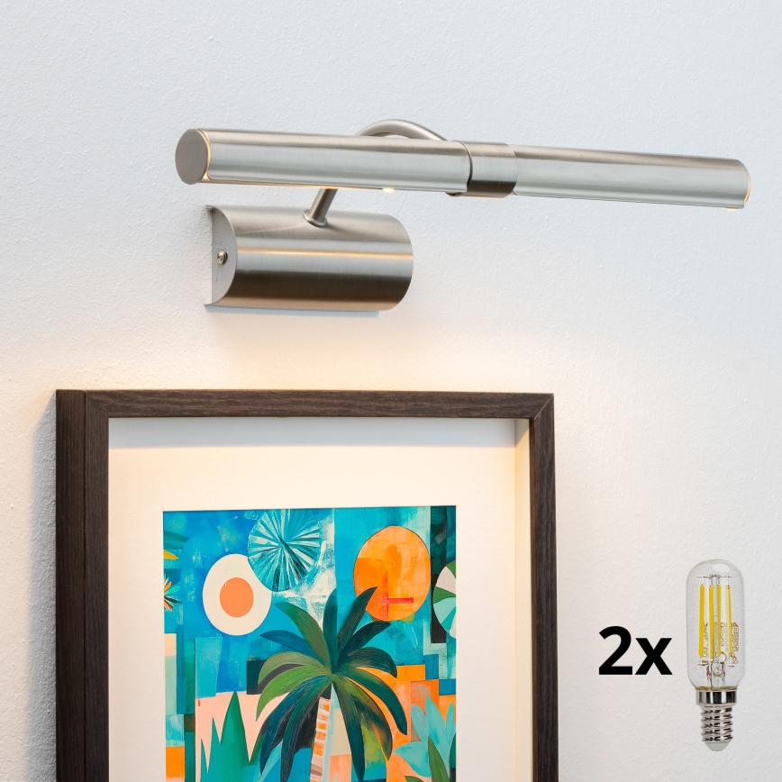 Brilagi - LED gallerilampe DANAE 2xE14/4W/230V 3000K mat krom
