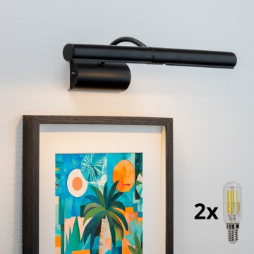 Brilagi - LED gallerilampe DANAE 2xE14/4W/230V 3000K sort